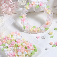 100 pièces/sac Rose Secret Garden Accessoires pour nail art Décoration d'ongles en résine Camélia
