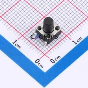 TS110426080 Tactile Switch SMD-4P,6x6mm Switch Single Pole Single Throw Round Button 2.6N 8mm - Product Image 1