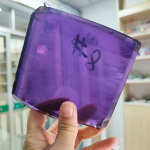 1 pièce synthétique hydrothermale 8 # lumière améthyste Quartz cristal brut amétrine améthyste brute pour la fabrication de pierres en vrac - Product Image 6