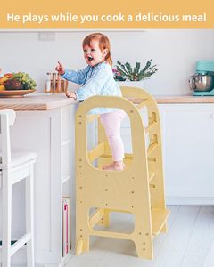 Taburete de Cocina para Niños, Torre de Aprendizaje para Niños Pequeños con Certificación - Product Image 4
