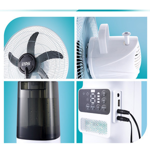 Ventilador de Piso Recargable AC/DC de 18 Pulgadas Winningstar con Pantalla LED y Función de Rociado - Product Image 3