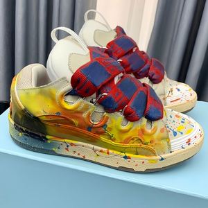 Nouvelles Chaussures Décontractées Unisexe de Luxe à Plateforme, Baskets Tendance à Lacets, Respirantes pour l'Extérieur, Marque Lanvine - Product Image 1