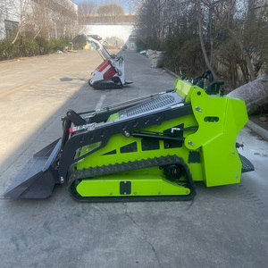 Mini-chargeuse compacte sur pneus, petite chargeuse de jardin, chargeuse portative polyvalente à conducteur assis - Product Image 3