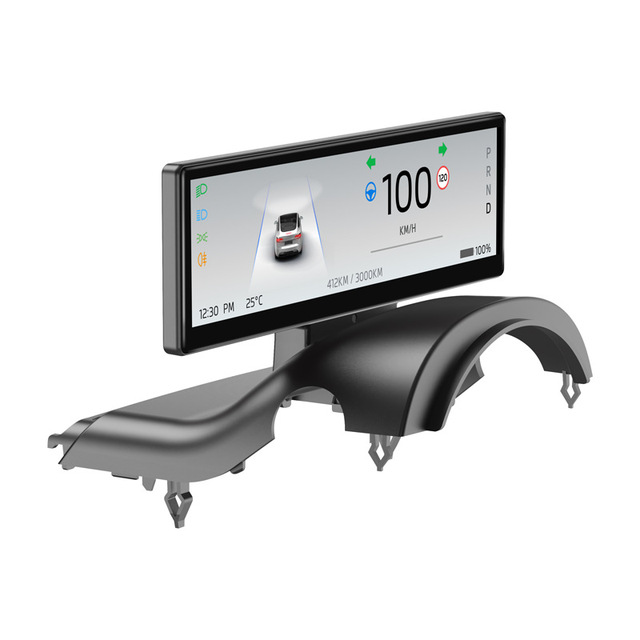 RC T12PRO 8.8 Inch Digital Dashboard Heads up Display for Tesla Model 3 Y Display Carplay Android Auto Video Tesla Accessory