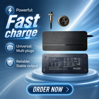 Chargeur de batterie pour vélo électrique 42V 3A 120W, prise GX Aviation, charge rapide pour vélo électrique et trottinette, prise EU/US