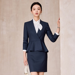 Professional Women's Suit Set Long Sleeve Polyester Workwear Fall 2025 Comfortable Uniforms For Office Hotel Beauty Salon - Product Image 2
