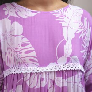 Aloha personalizado rayón viscosa <span class=keywords><strong>Mujer</strong></span> <span class=keywords><strong>Hawaiano</strong></span> Floral impreso Polinesia Casual escalonado Maxi encaje <span class=keywords><strong>vestido</strong></span> con ropa de playa <span class=keywords><strong>para</strong></span> vacaciones - Product Image 3