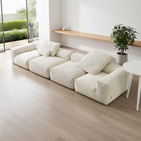 Canapé modulable léger et portable, design minimaliste, confort nuageux, mobilier de maison