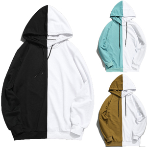 half colored hoodies