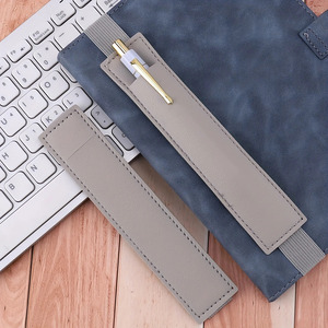 PU Deri Elastik Bantlı Kalemlik Kılıfı Taşınabilir Defter Klipsi Dolma Kalem Koruyucu - Product Image 5