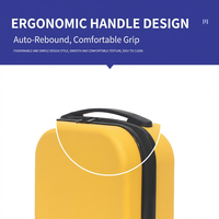 Grande trousse de maquillage pour femme en ABS, sac de voyage imperméable, durable, avec compartiments multi-niveaux, organisateur léger, pochette de transport