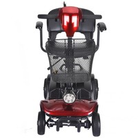 Scooter électrique à quatre roues Wuxi LEO pour personnes âgées, pliable, électronique, 24V 180W, autonomie 10-15 km, vitesse 11-20 km/h, 10-20 Ah