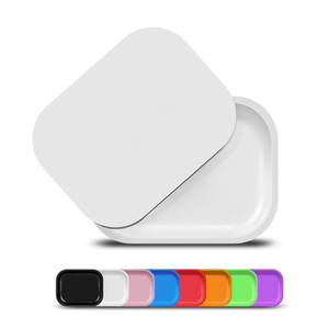 Wawa công nghệ nhà máy trực tiếp tùy chỉnh tin cán khay kim loại mạnh mẽ phục vụ khay với nắp từ Phụ kiện 18x14cm 0.35mm dày - Product Image 5