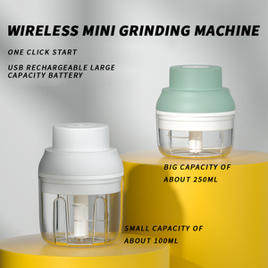 الأفضل مبيعًا جودة عالية 100cc 250cc مفرمة لحم كهربائية قابلة لإعادة الشحن مكسرات خضروات فواكه صغيرة مع USB - Product Image 3