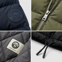 Fabricant de vestes matelassées personnalisées 700/800 Fill Power, doudounes sur mesure anti-fuite de duvet, en nylon Ripstop, imperméabilité niveau 4