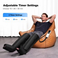 Bottes de massage à compression d'air pour jambes entières, avec enveloppement séquentiel pour pieds, mollets et cuisses, pour le soulagement de l'œdème, du lymphœdème, des varices et de la circulation.