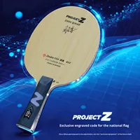 Raquette de tennis de table Double Fish Zhou Qihao, modèle de l'équipe nationale Projectz, vert, fibre de carbone aromatique, base en 7 plis
