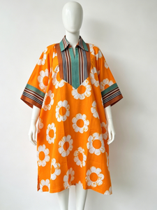 Abito Camicia Casual Stampato Primavera 2026 Nuova Collezione Europea e Americana, <span class=keywords><strong>Abbigliamento</strong></span> Donna Ampio e alla Moda con Blocchi di Colore - Product Image 2