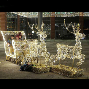 Festival Decoraciones grandes <span class=keywords><strong>Gigante</strong></span> Tamaño real <span class=keywords><strong>Ciervo</strong></span> de Navidad Al Aire Libre Reno de Navidad Decoraciones navideñas - Product Image 6