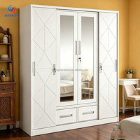 Armoire de chambre minimaliste en acier à quatre portes, démontable, anti-humidité, pour hôpitaux et écoles aux Philippines, coffre-fort