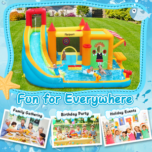 Castillo Inflable con Tobogán de Agua para Niños, Disponible en Almacén en EE. UU., Ideal para Fiestas de Verano en el Patio Trasero - Product Image 2