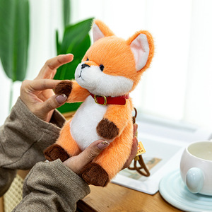 Llavero de peluche de zorro de dibujos animados, colgante para bolso de niña, adorno personalizado, figura de anime kawaii, juguetes de peluche con relleno de algodón PP - Product Image 2