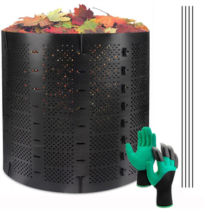 210 Gallon Outdoor Garden Compost Bin , Light Weight Expandable Garden Outdoor Composter