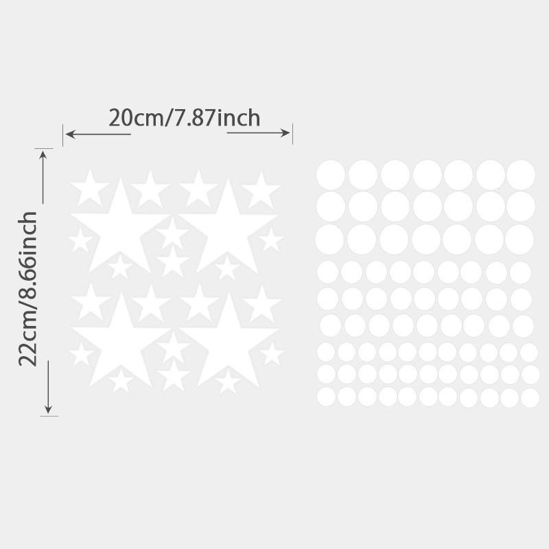 Bleu 20cm-taille des étoiles et des points