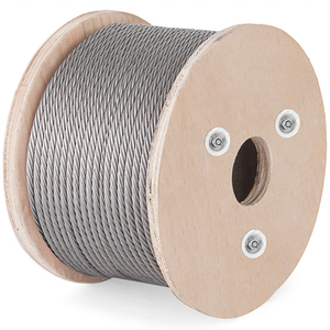 Cuerda <span class=keywords><strong>de</strong></span> <span class=keywords><strong>alambre</strong></span> <span class=keywords><strong>de</strong></span> acero inoxidable recubierta <span class=keywords><strong>de</strong></span> vinilo <span class=keywords><strong>de</strong></span> 1/<span class=keywords><strong>16</strong></span> <span class=keywords><strong>pulgadas</strong></span> sobremoldeada a 3/32 <span class=keywords><strong>pulgadas</strong></span> SS304 316 OEM personalizado - Product Image 2