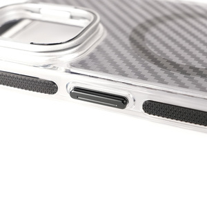 Étui magnétique JOYPORODO B147 à double tonalité avec motif en fibre de carbone et support d'objectif pour iPhone 12 13 14 15 16 17 Pro Max et <span class=keywords><strong>Samsung</strong></span> - Product Image 3