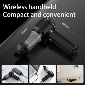 Aspiradora de mano recargable de 120W con alta potencia de succión para uso en coche y hogar con múltiples accesorios. - Product Image 4