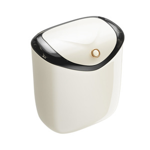 Selected <b>Wall</b> <b>Mounted</b> Trash Can Oval With Lid For Bathroom Kitchen Indoor Use Small Size Large Size - Product Image 4