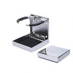 ที่วางแก้วพับได้ปรับระดับได้ ทำจากสแตนเลส สำหรับเรือเดินสมุทร เรือยอชท์ อุปกรณ์ RV อุปกรณ์เรือ แบบหนีบปรับระดับได้ - Product Image 3