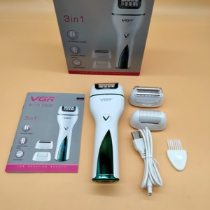 Depiladora Eléctrica 3 en 1 Vgr V-728, Nueva Depiladora de Aguja, Depilación Corporal para Mujer, Afeitadora Corporal Inalámbrica para Mujer - Product Image 5