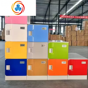 Muebles Escolares Modernos de Tamaño Pequeño, Armario con Casilleros de Plástico o Madera en Varios Colores para Jardín de Niños, Ensamblado con Tipo de Cerradura Opcional - Product Image 2