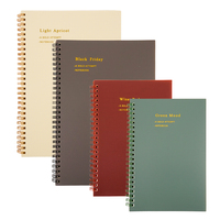 Carnet à spirales A5 avec couverture en PP durable, carnet de notes pour l'école et le bureau