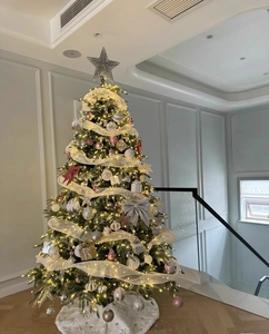 Árbol <span class=keywords><strong>de</strong></span> <span class=keywords><strong>Navidad</strong></span> Artificial <span class=keywords><strong>de</strong></span> PVC Económico <span class=keywords><strong>de</strong></span> 4-12 Pies con Base para Decoración <span class=keywords><strong>de</strong></span> Interiores, Elemento Decorativo Navideño - Product Image 4