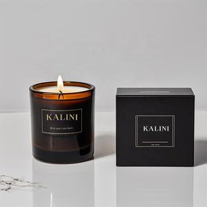 Perlengkapan Pembuatan Lilin Wadah Kaca Natal Unik Elegan Nordik, Tempat Lilin Mewah Kosong dengan Tutup - Product Image 5