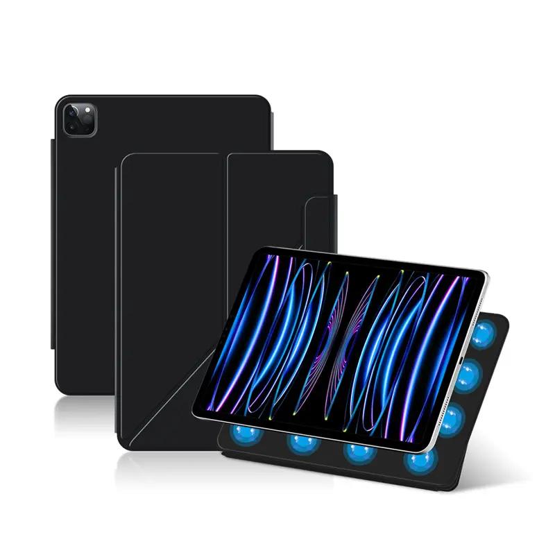 Casing Tablet kulit PU magnetik terbaru, casing Tablet pelindung Model Flip magnetik, casing Tablet untuk iPad Air 6 11 inci 2024, untuk iPad Pro 11 inci 2024