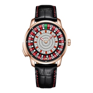 Relojes BG8004 con Diseño de Ruleta Europea, Esfera con Diamantes, Cristal de Zafiro, Relojes Mecánicos para Hombre - Product Image 1