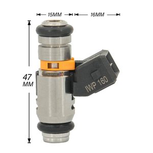 1Pcs Injecteur de carburant de haute qualité OEM IWP160 pour Fiat Grande Punto 1.2 2007 R. <span class=keywords><strong>POJ</strong></span> 1.2 / 1.4 8V 500 Argent - Product Image 3