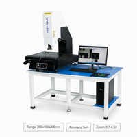 Sistema de Inspección Visual 2D VMM con Certificación CE, Máquina de Medición de Video 3D, 200x100x200mm, Precisión de 3um, Base de Granito, Zoom de 0.7-4.5X