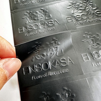 Autocollants en vinyle plastique imperméables en relief 3D personnalisés en gros pour l'emballage, autocollants de marque avec logo personnalisé