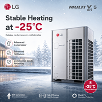 Unité de climatisation multi-split avancée 18HP 50.4kW R410A, solution à onduleur DC intégral haute efficacité pour navires de croisière de luxe