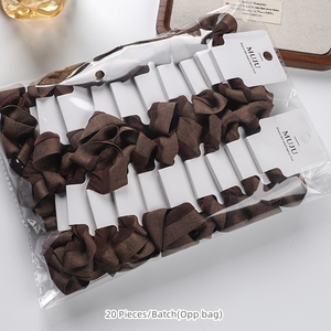 Coletero <span class=keywords><strong>El</strong></span>ástico <span class=keywords><strong>de</strong></span> Tela <span class=keywords><strong>de</strong></span> Alta Gama <span class=keywords><strong>de</strong></span> 9.5cm con Borde Ancho y Bola para Mujer - Product Image 5