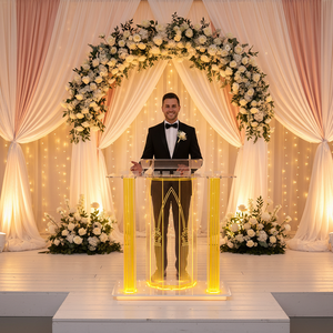 Podio de Acrílico Transparente Moderno <span class=keywords><strong>para</strong></span> Iglesia, Escuela, Hotel, Hogar, Bar - Precio de Fábrica - Product Image 5