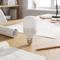 Ampoule LED E26/E27 à économie d'énergie, lumière du jour 6000K, matériau PVC pour entrepôts