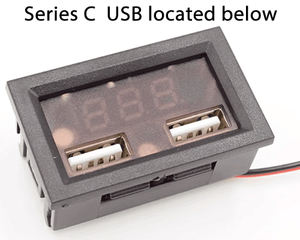 Carro Digital DC 8 ~ 40V Voltage Meter Cabeça + Dual USB Phone Charger Voltímetro Painel Amp Volt Medidor LED Nixie Display Tester - Product Image 6