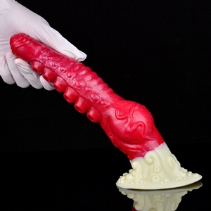 NNSX Dildo de animal suave, juguete sexual para adultos gay y mujeres, con ventosa, pene grande, plug anal, masturbadores vaginales - Product Image 5