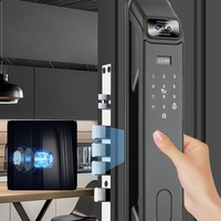Serrure numérique à reconnaissance faciale 3D Tuya APP Wifi Serrure électrique à empreinte digitale de haute sécurité avec caméra